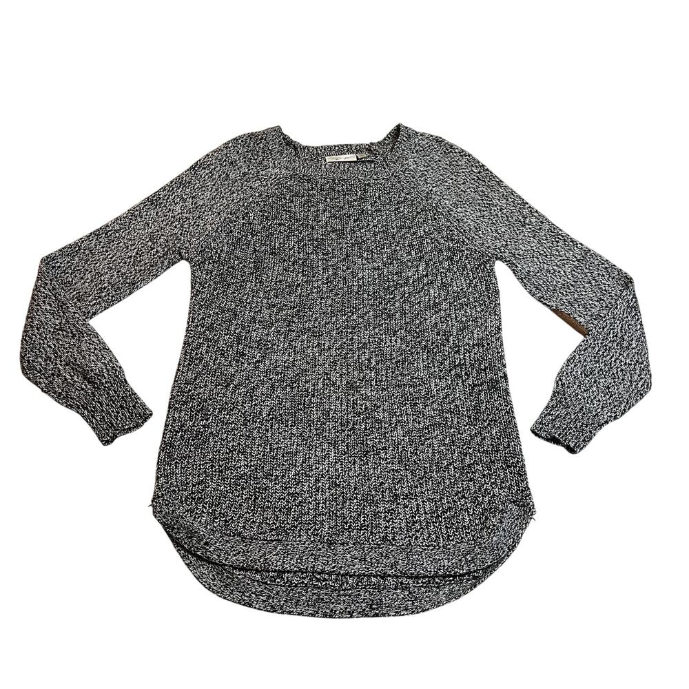 RD Style Crewneck Knit Pullover Tunic Sweater w/ Elbow Patches Size Medium
